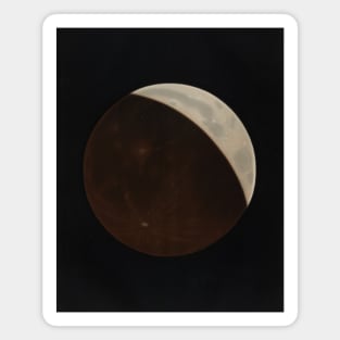 Partial Eclipse of the Moon by Etienne Leopold Trouvelot Magnet